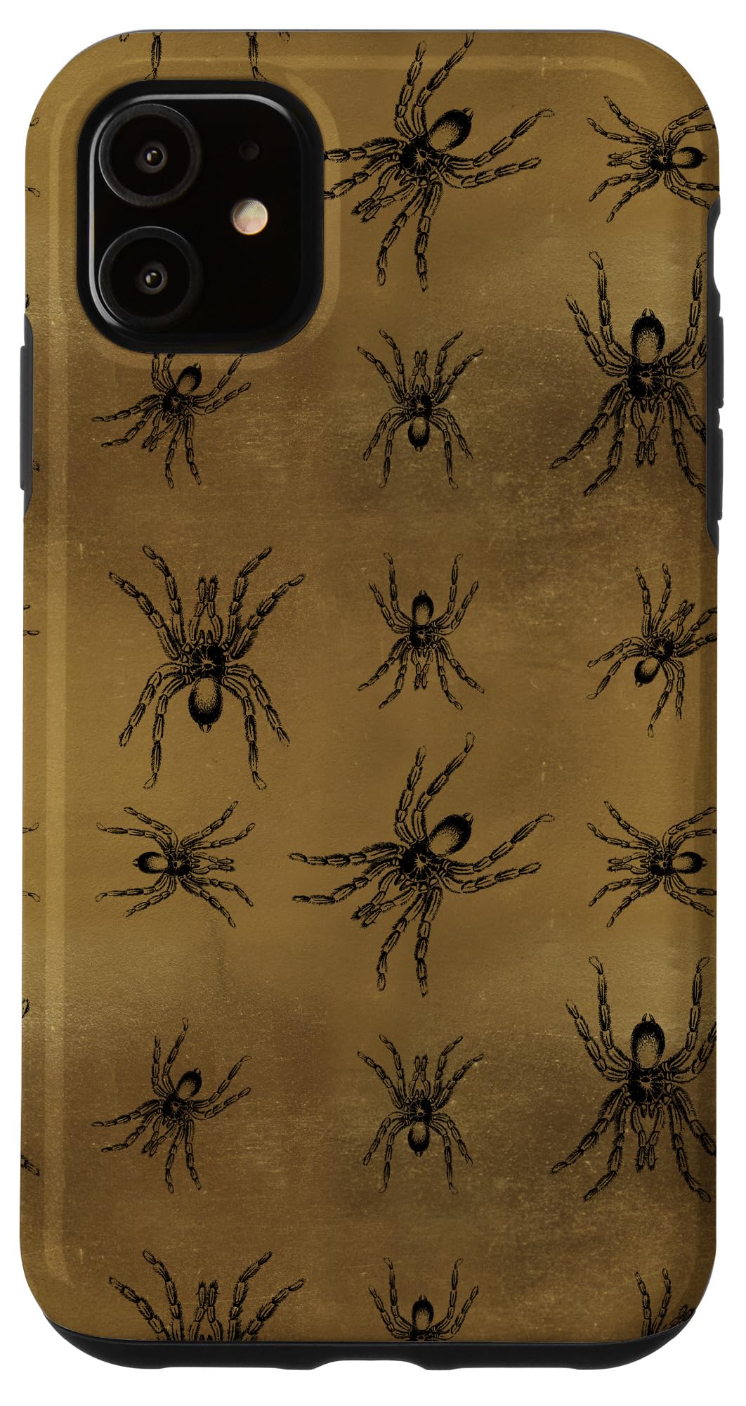 iPhone 11 Case with Creepy Black Spiders Pattern - Halloween Themed Protective Cover for iPhone 11 - Perfect for Halloween Parties, Cosplay & Spooky Events