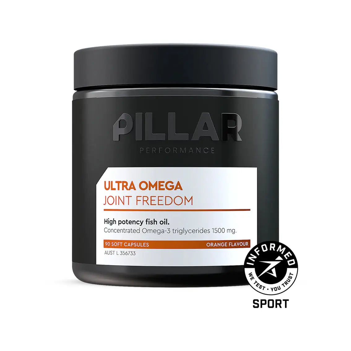 Premium Omega-3 Fish Oil Supplement - PILLAR Performance Ultra Omega Capsules for Heart, Brain & Joint Health | Supports Cognitive Function & Cardiovascular Wellness | Ideal for Athletes, Students & Active Adults