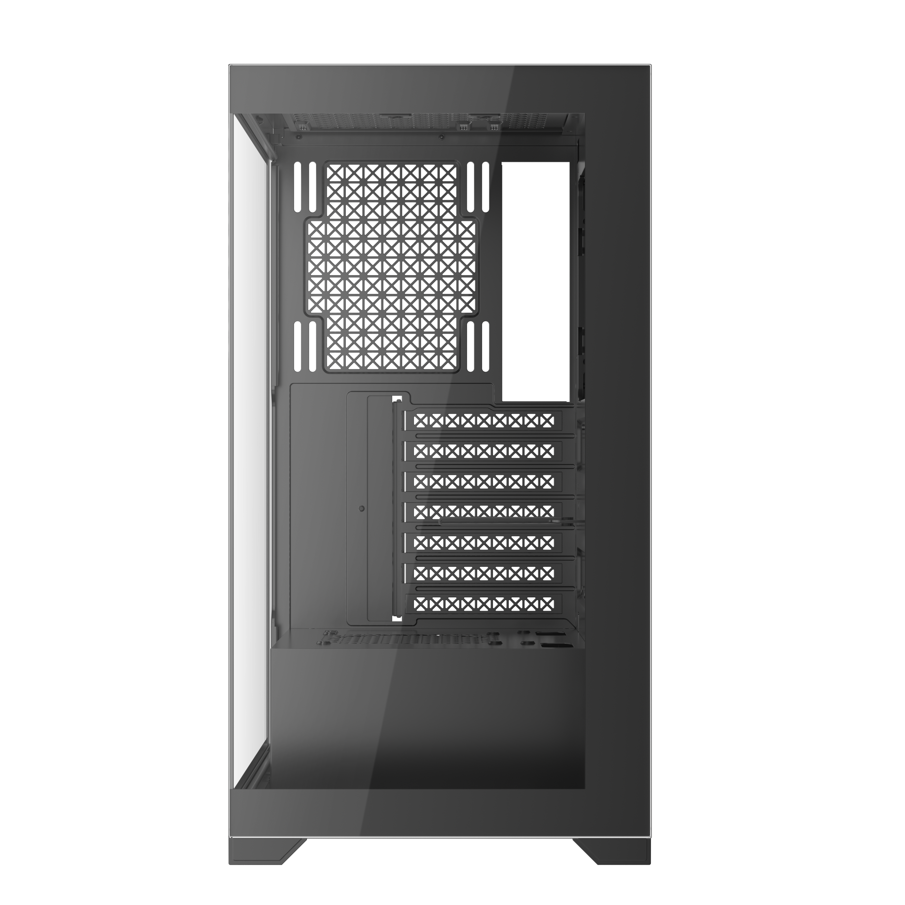 1st Player MI7 ATX/M-ATX/Mini-ITX PC Gaming Case - Black | Compact Tower for High-Performance Gaming & Streaming Setup