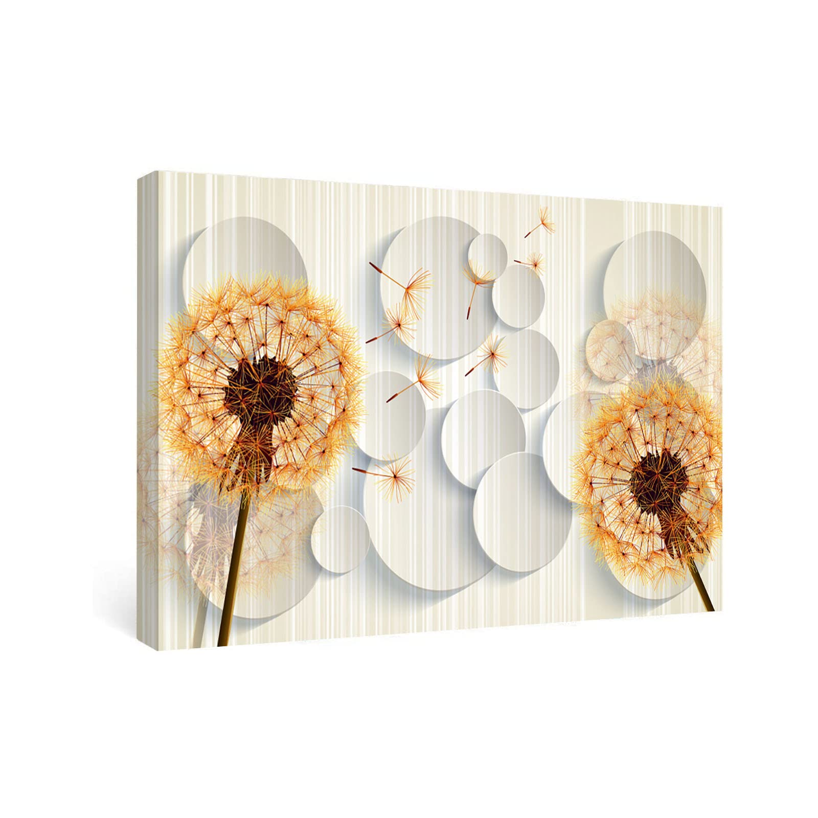Abstract Geometric Wall Art - 8x12 Inch Framed Canvas for Living Room & Kitchen Decor
