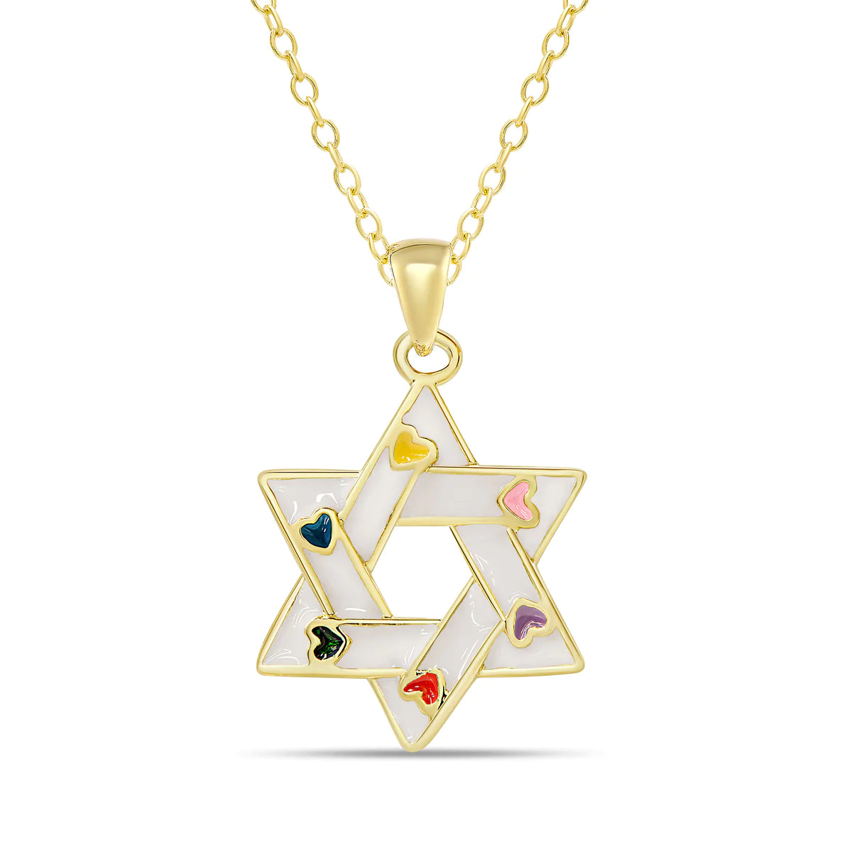 Lily Nily Star of David Pendant Necklace - 14K Gold & Sterling Silver Jewish Jewelry for Women & Men | Perfect for Hanukkah Gifts, Bar Mitzvah & Religious Occasions