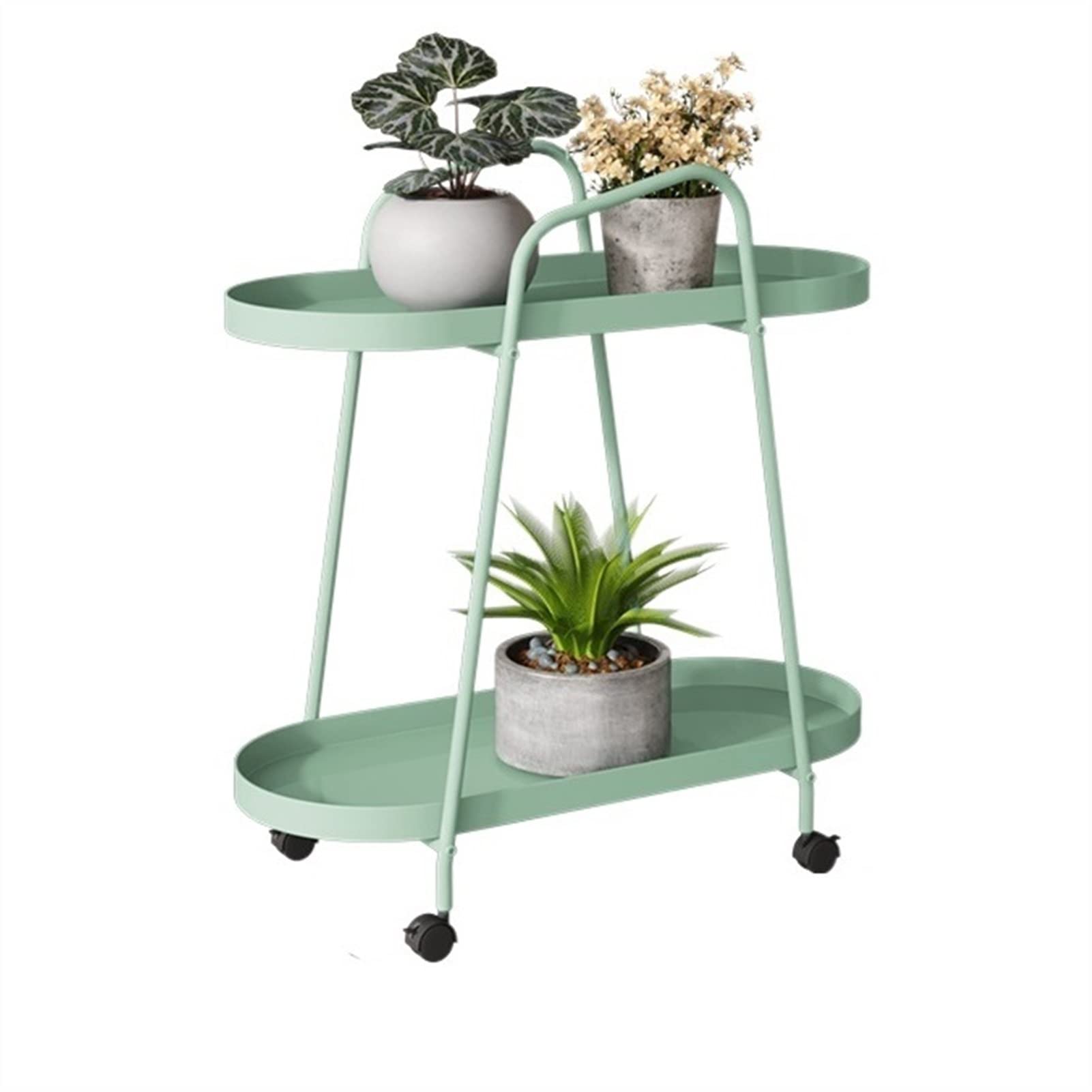 Iron Plant Stand Indoor - 3-Tier Floor to Ceiling Flower Shelf for Succulents, Potted Plants - Rolling Wheels for Easy Moving - Perfect for Living Room, Bedroom, Office Decor