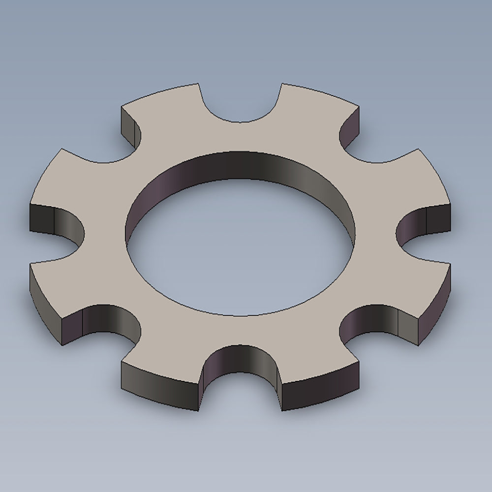 MM493C 13 Tooth Lock Washer D4 - High Strength Fastener for Automotive & Machinery Repairs | Secure Bolts in Vehicles, Industrial Equipment & DIY Projects