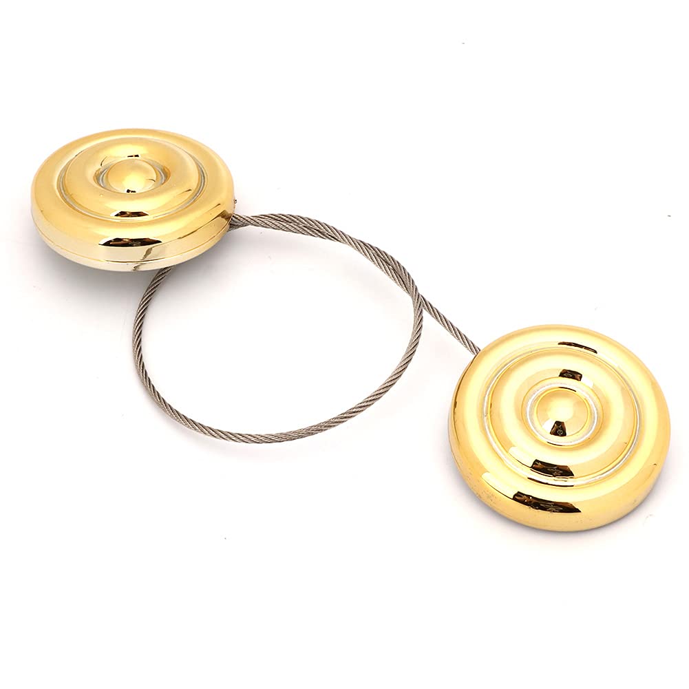 Exquisite Magnetic Curtain Tiebacks - Gold Window Drape Holders for Living Room & Bedroom Decor | Durable Home Decoration Accessories for Elegant Window Treatments