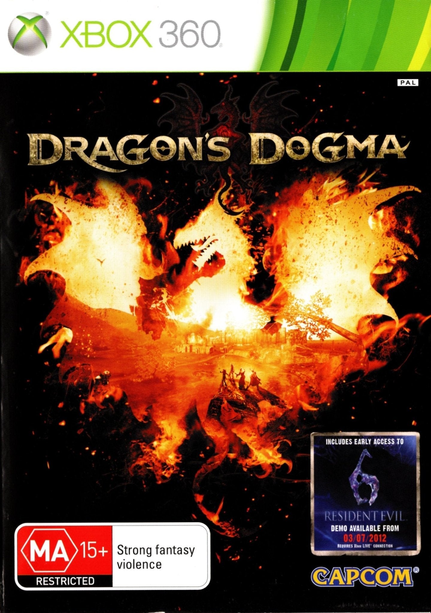 Dragon's Dogma - Xbox 360 Game (PAL Version) | Action RPG Adventure | Perfect for Fantasy Game Lovers & Open-World Exploration