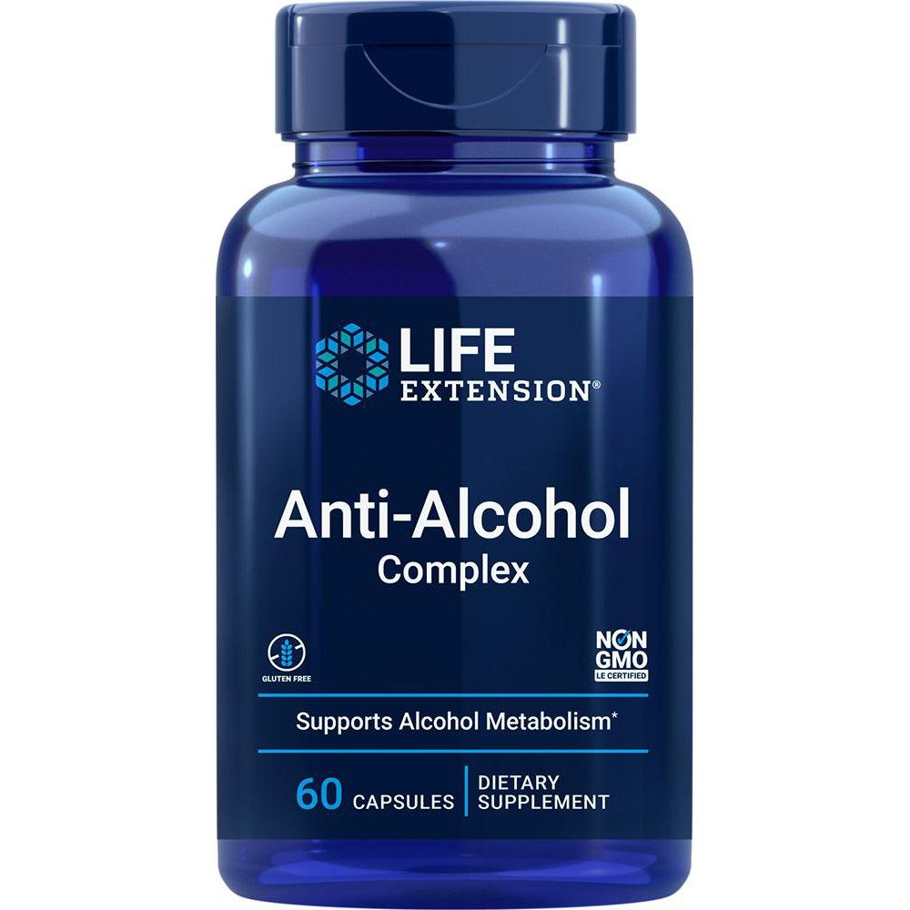 Life Extension Anti Alcohol Complex Supplement - Liver Support & Detox Formula for Hangover Relief & Healthy Liver Function - Ideal for Social Drinkers & Post-Party Recovery