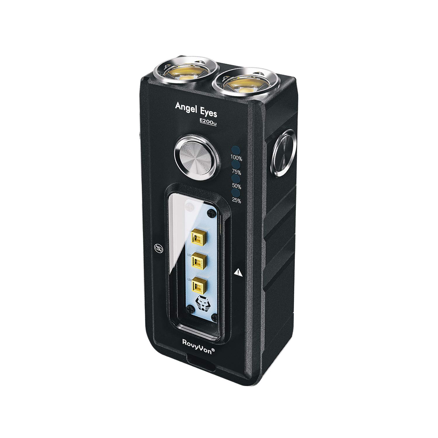 RovyVon E200U LED Keychain Flashlight - 1650 Lumen Super Bright Mini EDC Flashlight with 7 Modes, Type-C Rechargeable, Magnetic Tail, Water Resistant - Perfect for Cleaning, Emergency, Home Use, Camping, Hiking & Outdoor Adventures