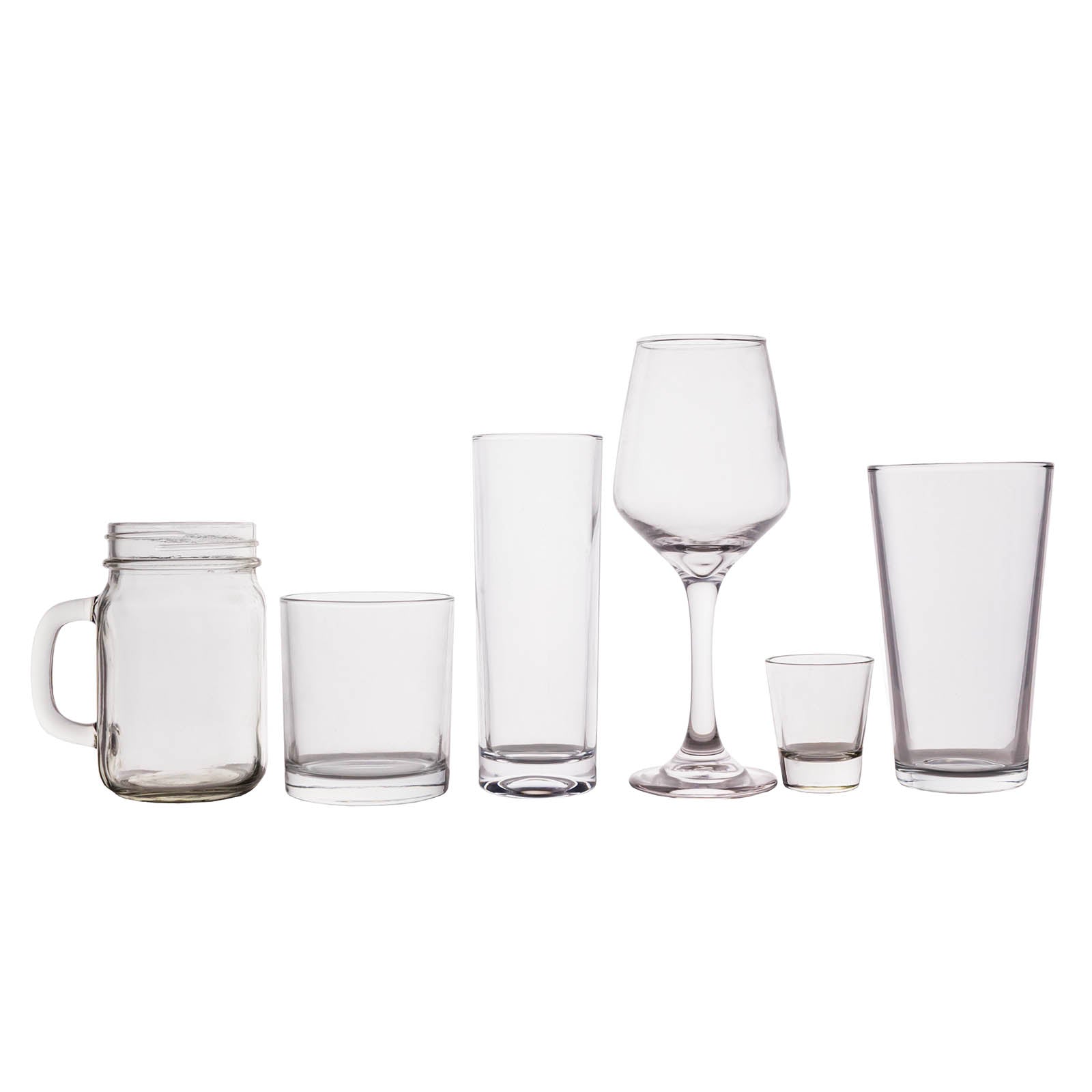 BarConic® Essentials Glassware Sample Pack - 12-Piece Set for Cocktails, Wine & Beer - Perfect for Home Bars, Parties & Restaurants