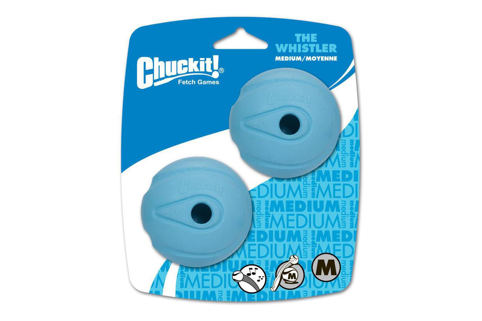 Chuckit The Whistler Dog Ball - Durable Fetch Toy for Medium & Large Dogs - Perfect for Outdoor Play, Beach, Park & Backyard Fun