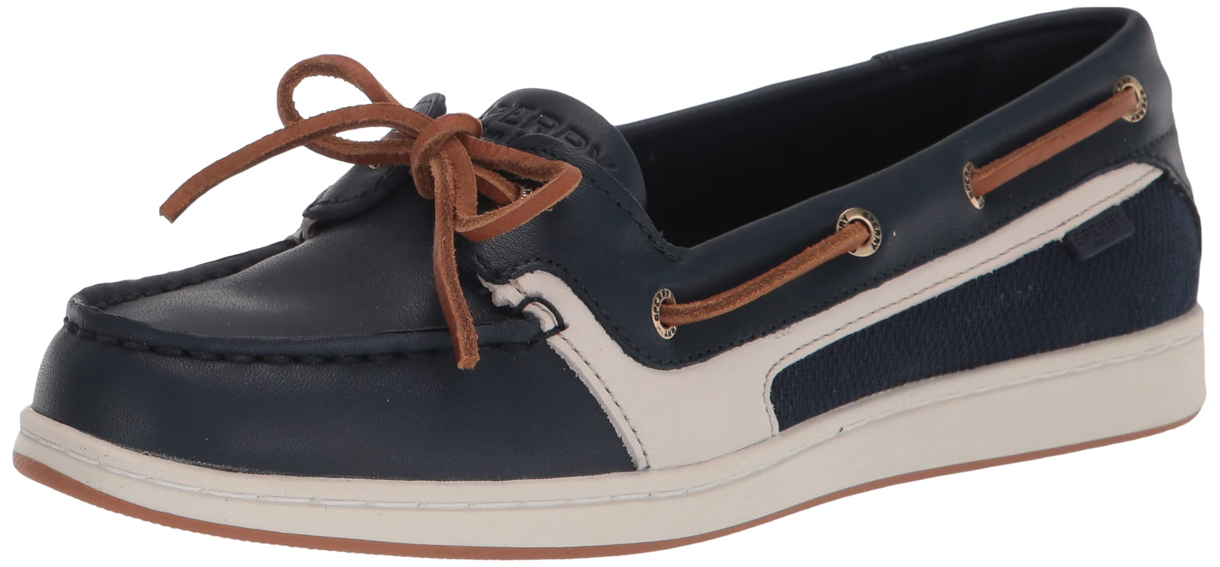 Sperry Women's Starfish 1-Eye Boat Shoe - Comfortable Slip-On Deck Shoes for Sailing, Walking & Casual Wear | Non-Slip Sole | Breathable Leather | Perfect for Boating, Travel & Everyday Fashion