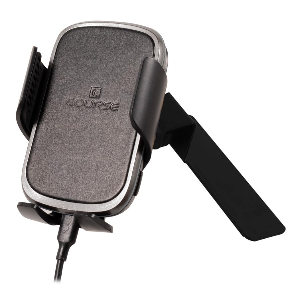 Course Motorsports DirectFit Automatic Gripping Wireless Charger & Phone Mount for Toyota 4Runner (1999-2002) - Black Car Phone Holder - Perfect for Hands-Free Driving, Navigation & Charging On-The-Go