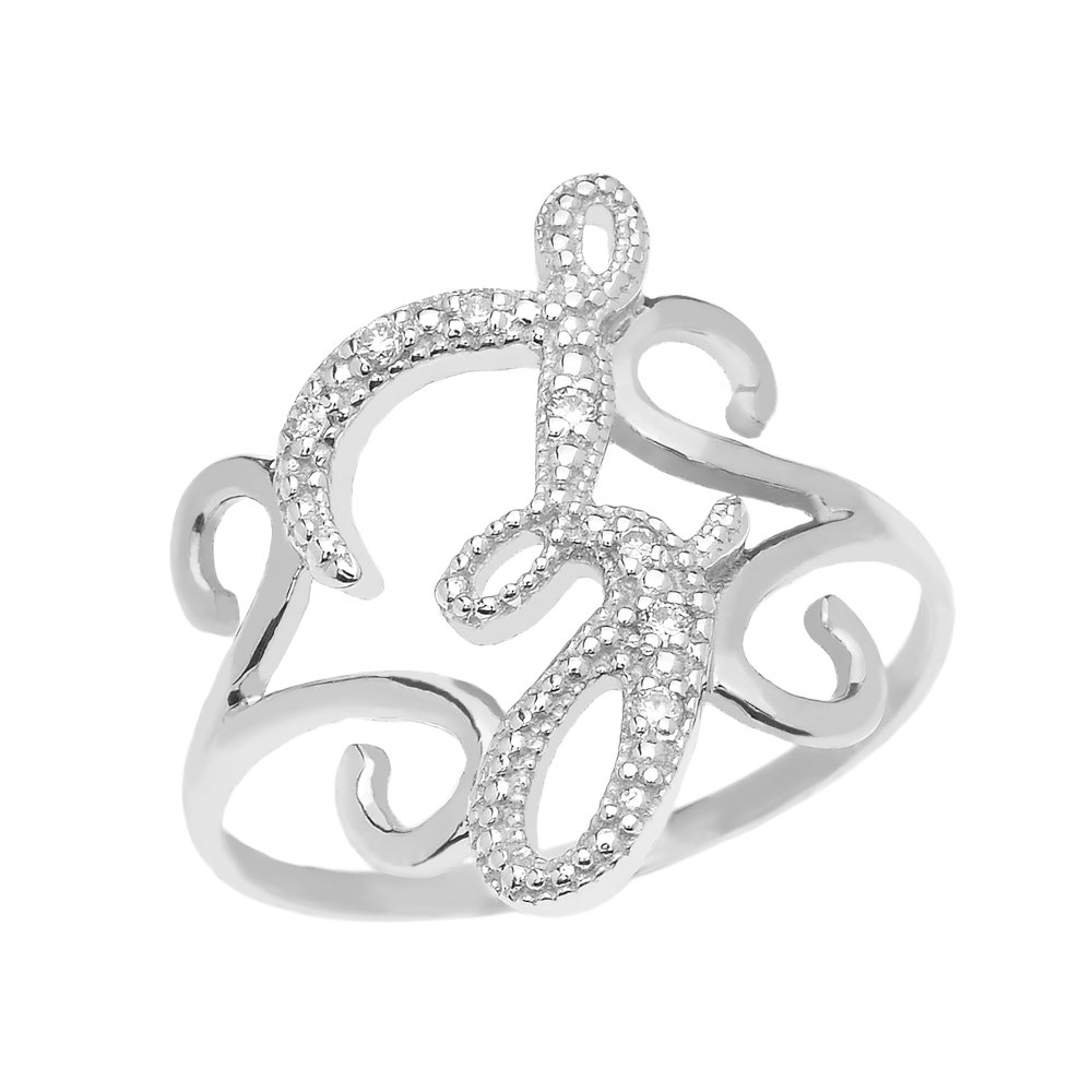 Sterling Silver Initial Z Ring with CZ for Women - Perfect Gift & Everyday Wear