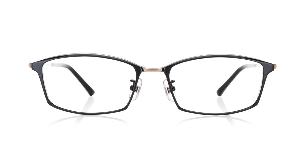 Jins Sabae 349 Eyeglasses - Lightweight Titanium Frame with Blue Light Blocking Lenses - Perfect for Office Work & Digital Screen Use