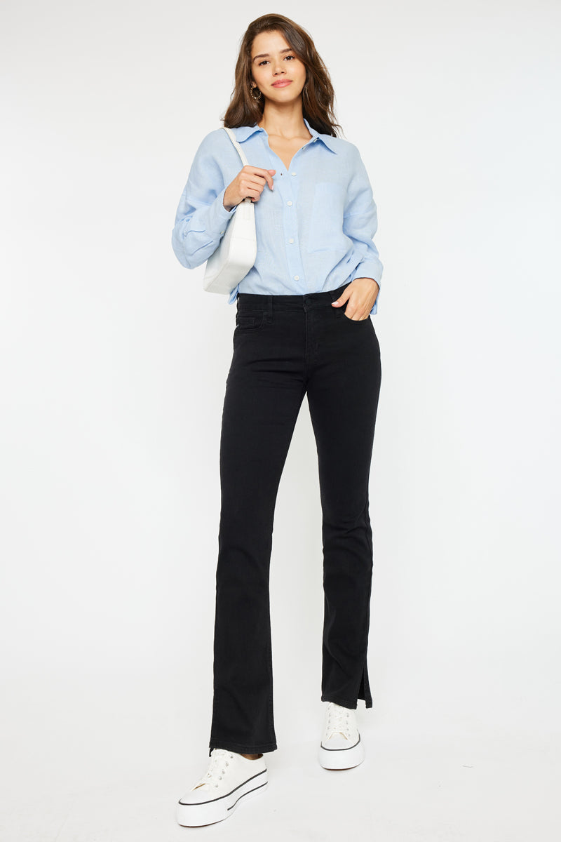 Mai Mid Rise Y2K Bootcut Jeans for Women - Vintage 2000s Denim Pants with Flared Leg - Perfect for Casual Outfits & Retro Fashion Looks