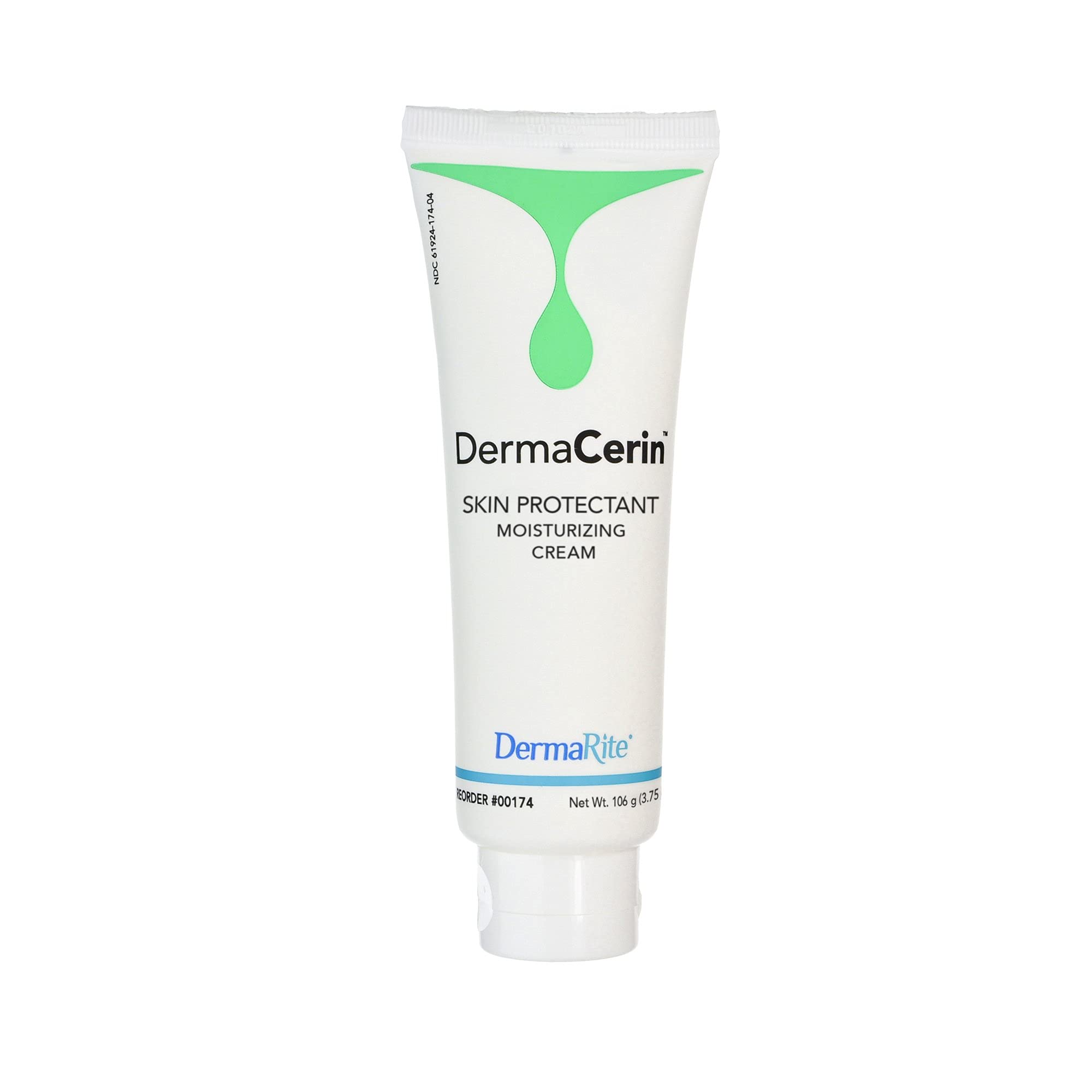 DermaRite DermaCerin Unscented Skin Protectant Moisturizing Cream - 4oz Tube (24 Count) - Daily Hydrating Hand & Body Lotion for Dry Skin - Ideal for Eczema, Psoriasis & Sensitive Skin Care