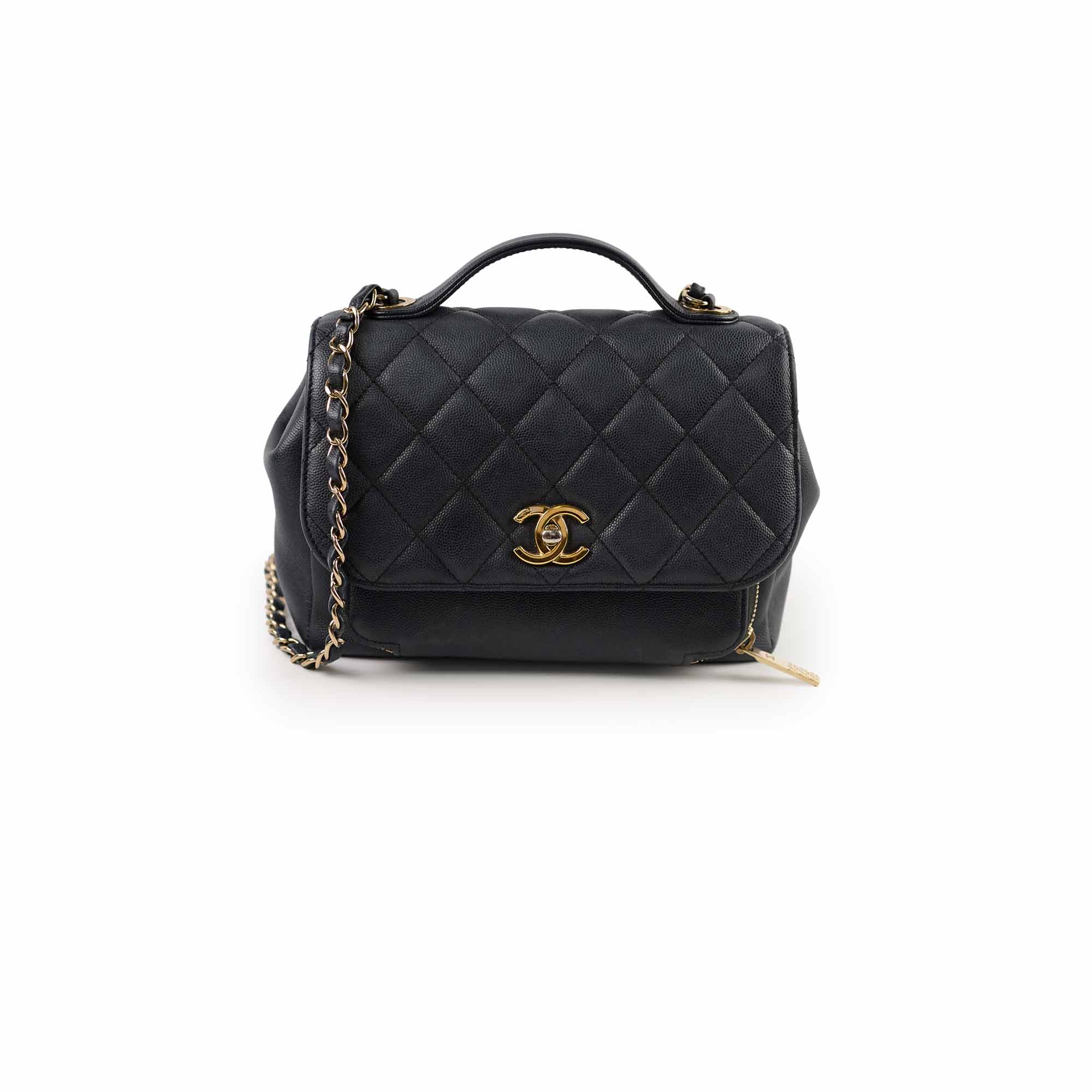 Chanel Caviar Business Affinity Handbag Dark Navy 28cm - Luxury Leather Tote Bag for Women, Perfect for Office, Work & Professional Occasions