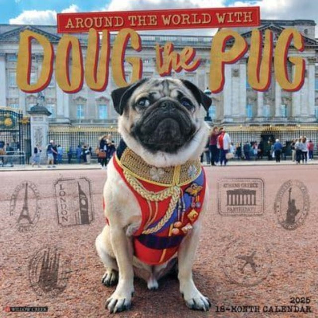 Doug the Pug 2025 Wall Calendar - 12x12 Inch Cute Dog Planner | Perfect for Home, Office Decor & Gift Giving