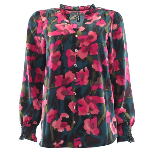 Hayley Women's Magenta Sleeveless V-Neck Blouse - Perfect for Casual Wear, Office Outfits & Summer Fashion