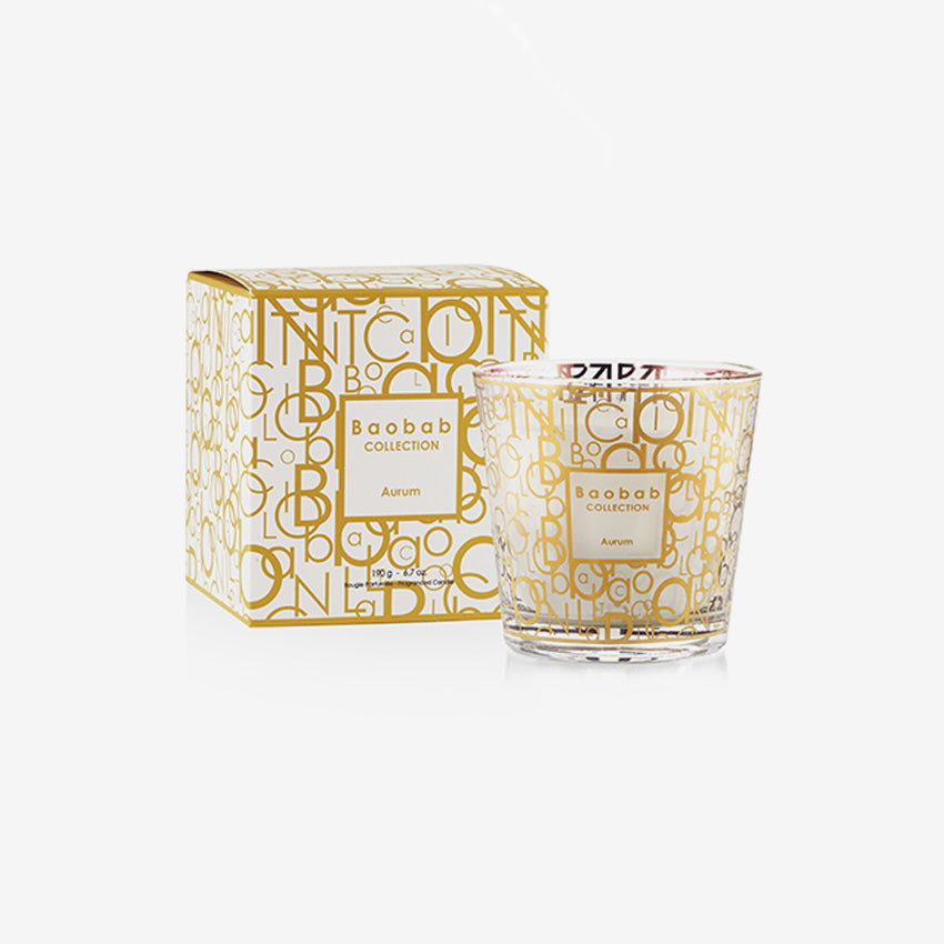 Baobab Collection My First Baobab Aurum Scented Candle - Luxury Home Fragrance for Relaxation & Romantic Ambience