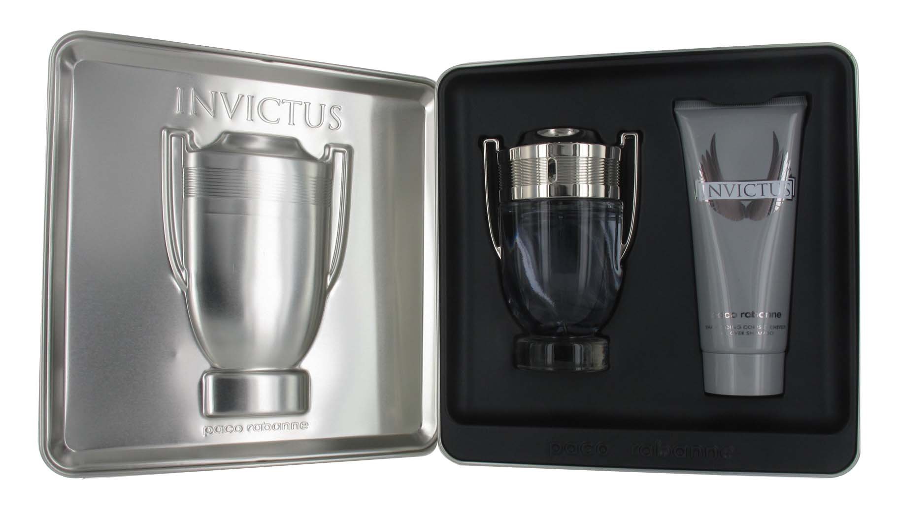 Paco Rabanne Invictus Men's 2-Piece Gift Set - Eau de Toilette Spray & All Over Shampoo | Luxury Cologne & Body Care Duo for Grooming & Special Occasions