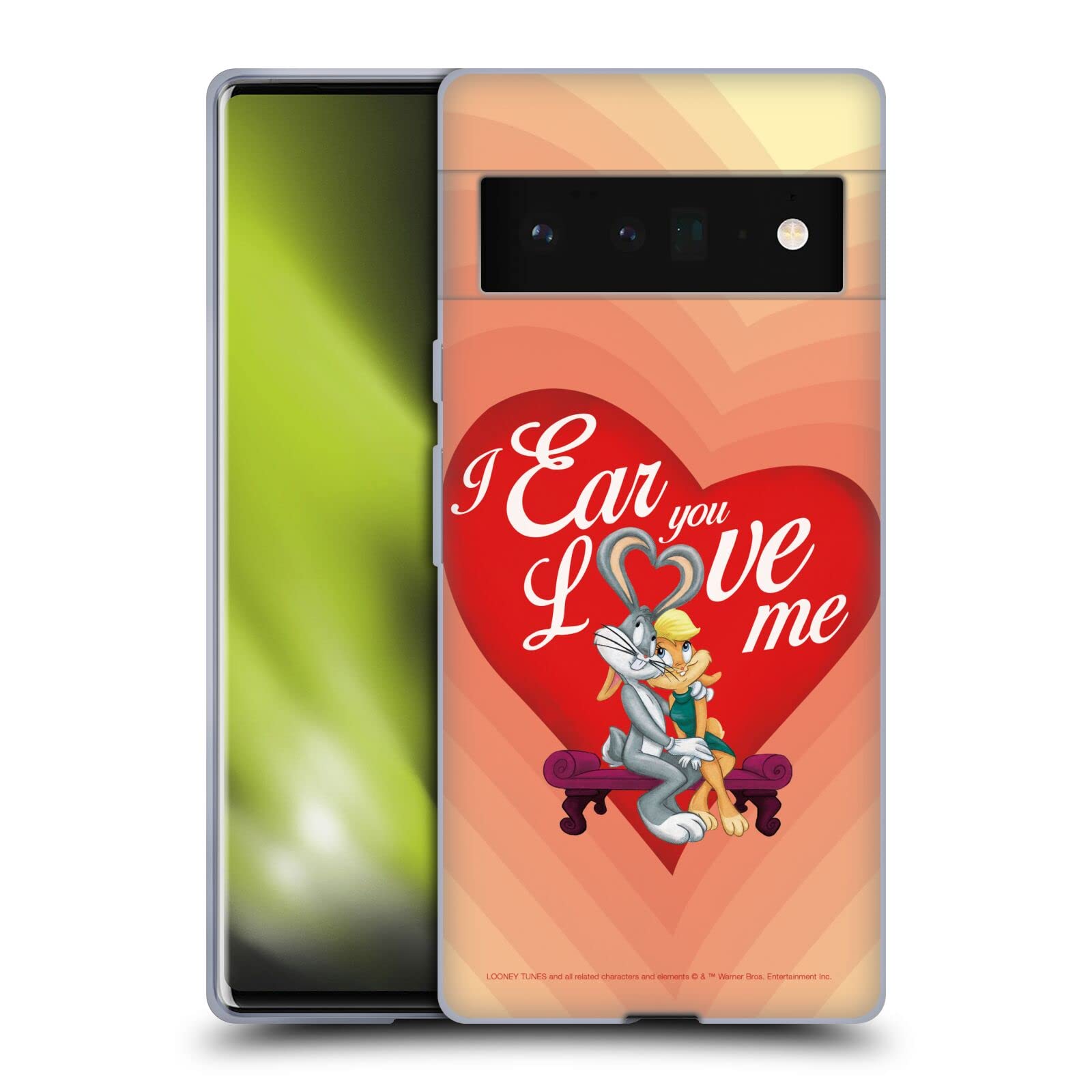 Head Case Designs Looney Tunes Bugs Bunny & Lola Bunny Gel Case for Google Pixel 6 Pro - Durable Protection for Everyday Use