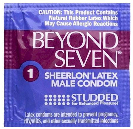 Beyond Seven Studded Condoms - Premium Textured Condoms for Enhanced Pleasure & Protection | Perfect for Couples & Safe Intimacy