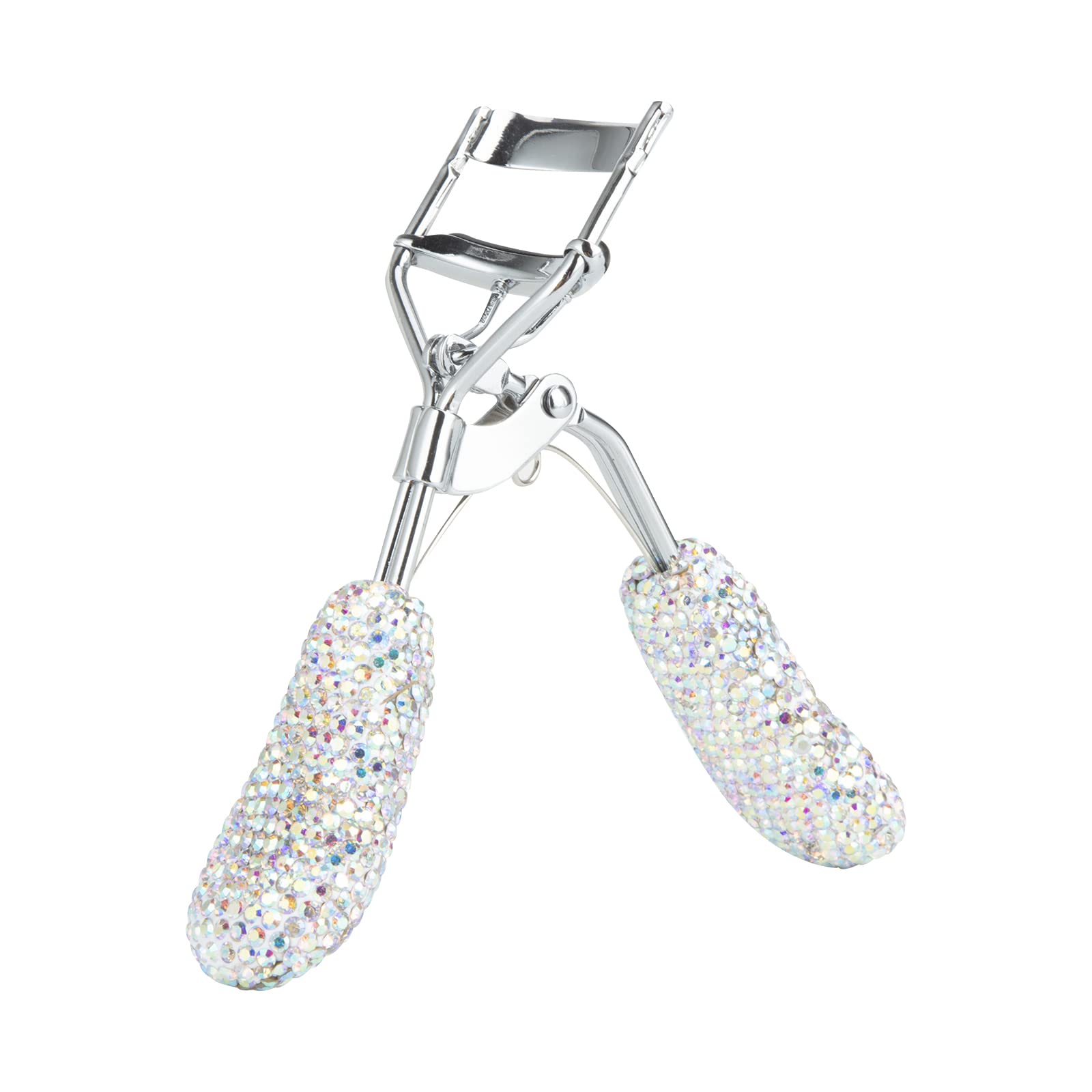 Bling Rhinestone Eyelash Curler - Stainless Steel Lash Curler for Natural & Long-Lasting Curves | Fits All Eye Shapes | AB Color | Perfect for Daily Makeup & Special Occasions