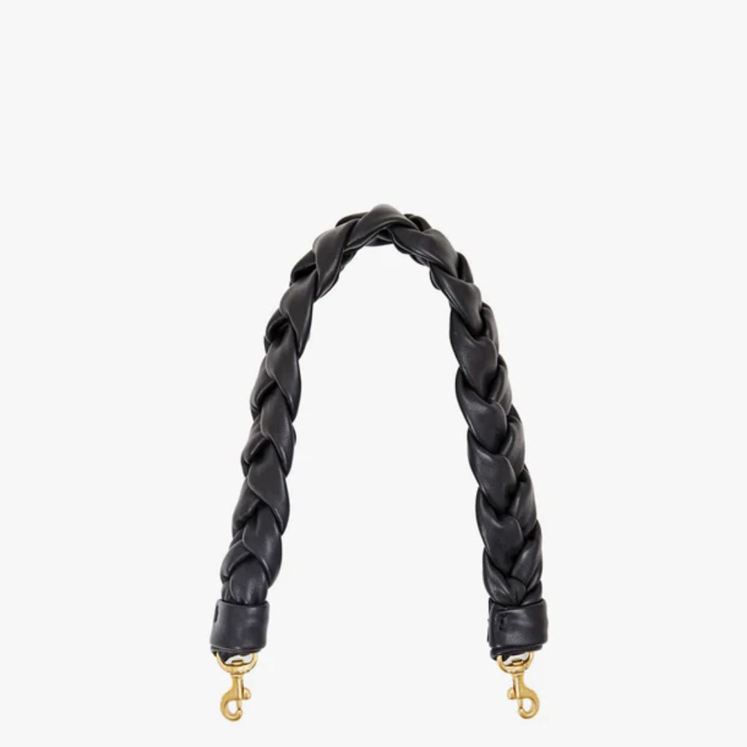 Braided Shoulder Strap for Bags - Adjustable & Durable Black Replacement Strap - Perfect for Backpacks, Purses, Totes, and Luggage