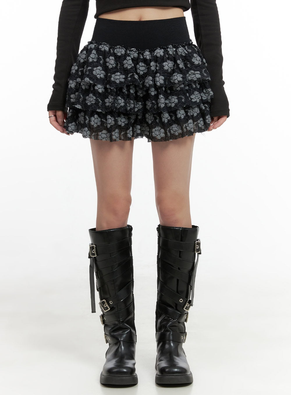 Elegant Frill Lace Floral Mini Skirt for Women - Summer Party Dress, Casual Outfit & Boho Style Fashion