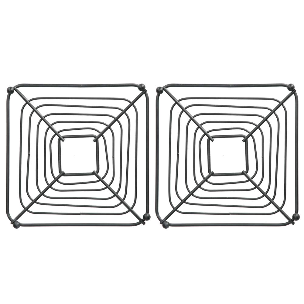 Alinory 2-Pack Heat Resistant Iron Pot Holders - Kitchen Insulation Pads for Hot Pots & Pans, Durable Coasters for Dining Table, Home, Restaurant & Outdoor BBQ Use