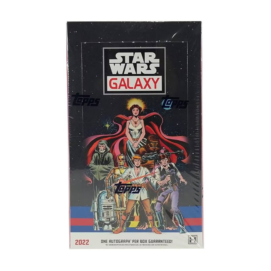 2022 Topps Star Wars Galaxy Trading Cards Hobby Box - Collectible Cards for Fans, Gifts & Investment | Perfect for Collectors, Gaming & Display