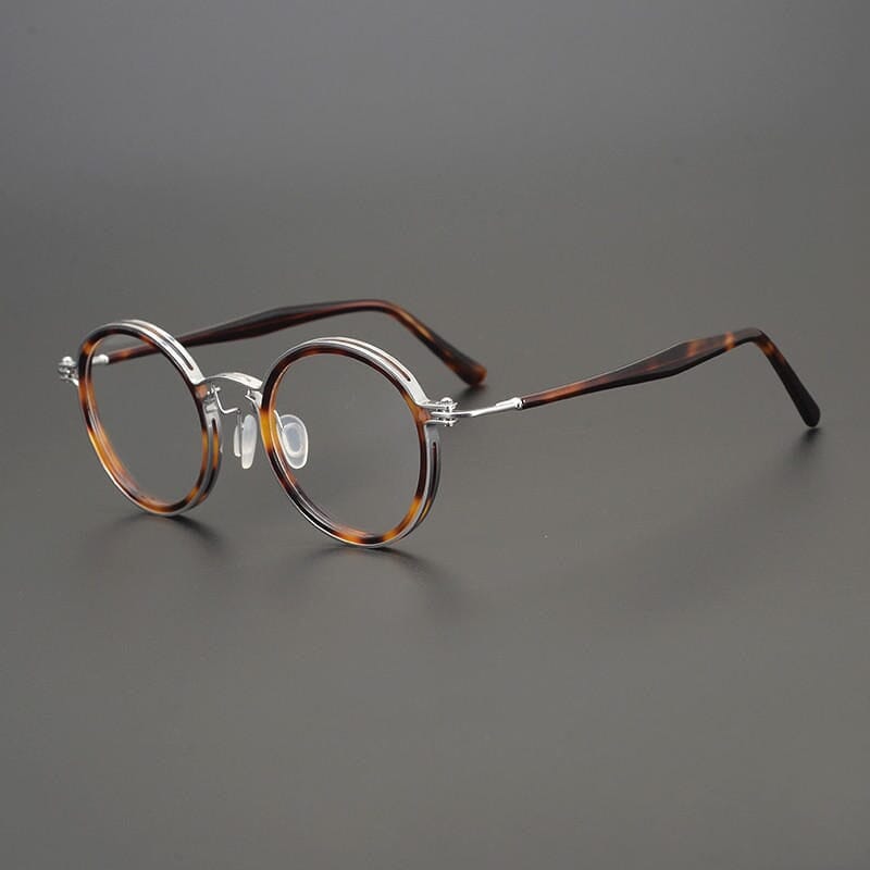 Vintage Round Acetate Eyeglass Frames - Tate Retro Style Glasses for Men & Women - Perfect for Reading, Fashion, and Everyday Wear