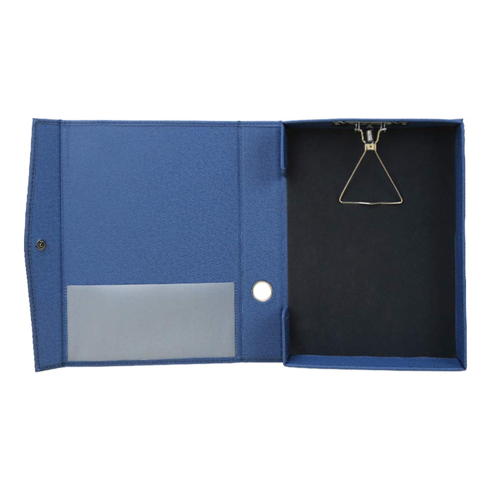 Jojofuny A4 PU Leather Document Holder - Blue Clipboard for Writing, Memos & Paper Organization | Perfect for Home, Office & School Use | Durable & Stylish Profile Clip Box