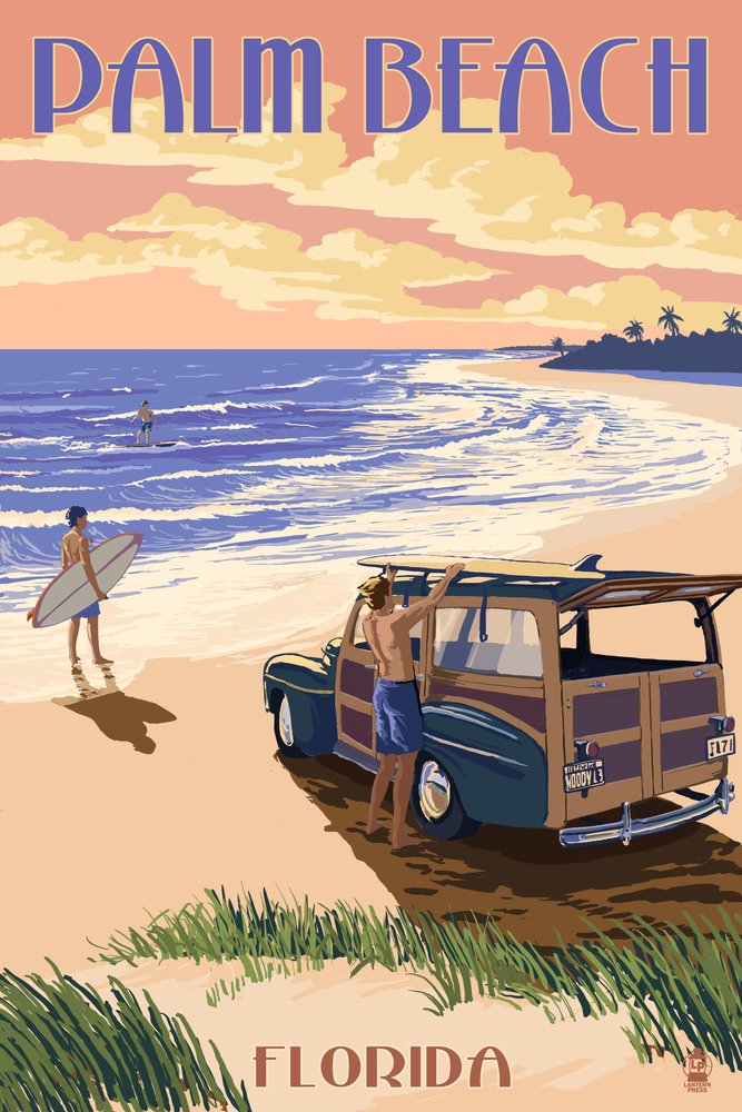 Woody On The Beach Metal Art - 12x18 Gallery Quality Aluminum Decor for Coastal & Beach House Wall Art