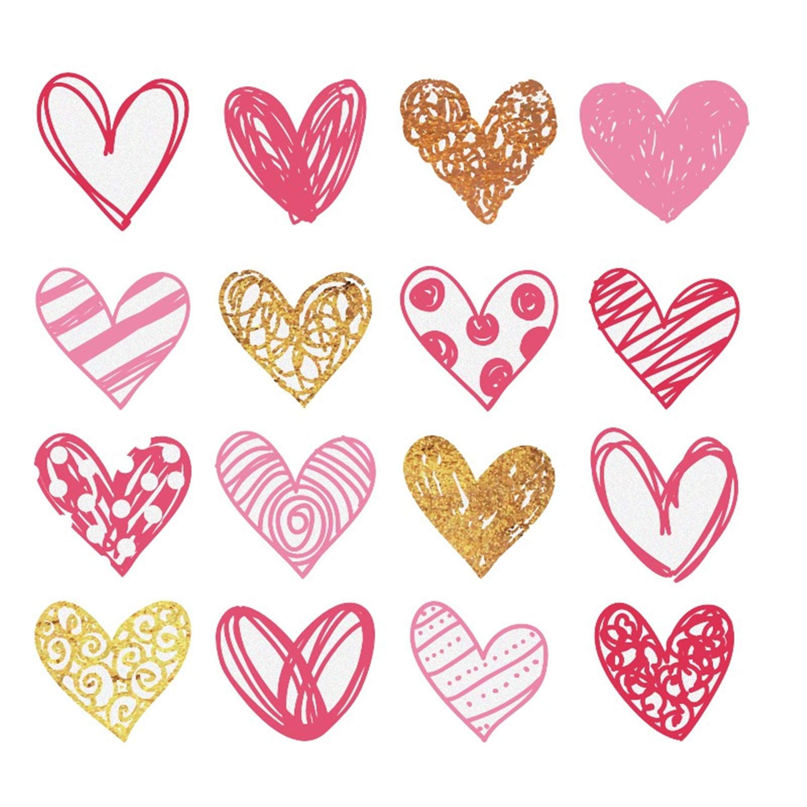 TONGHANG Valentine's Day Wall & Window Stickers - Heart Love Decals for Home, Family, Fridge & Glass Decor - Perfect for Romantic Bedroom, Living Room & Kitchen Decorations