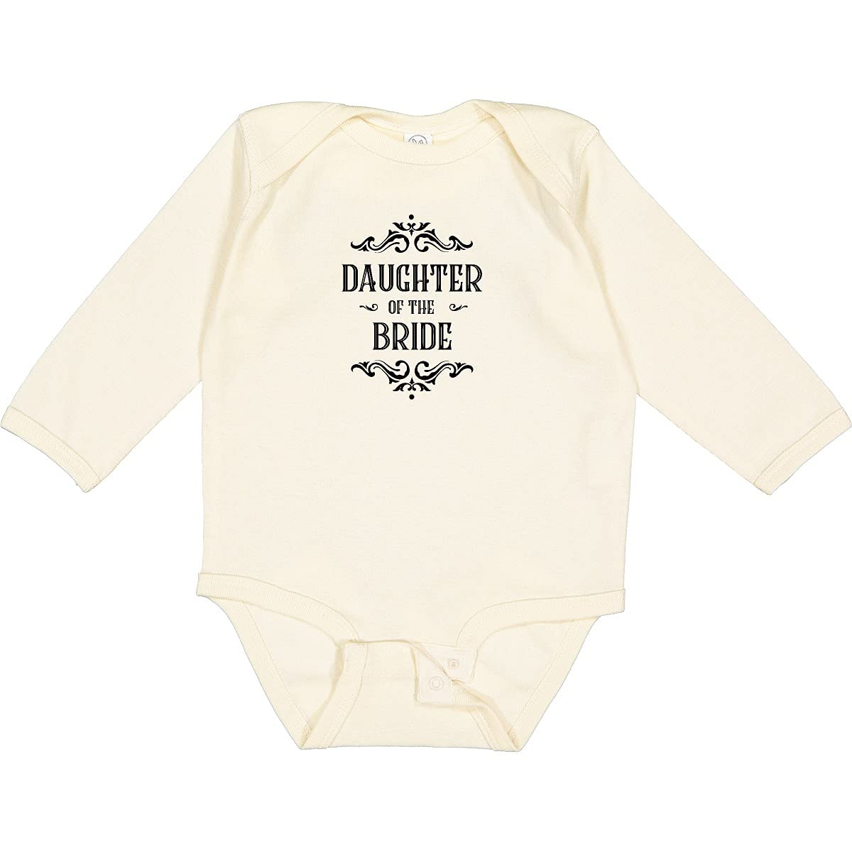 Inktastic Bride's Daughter Long Sleeve Creeper for Wedding Party