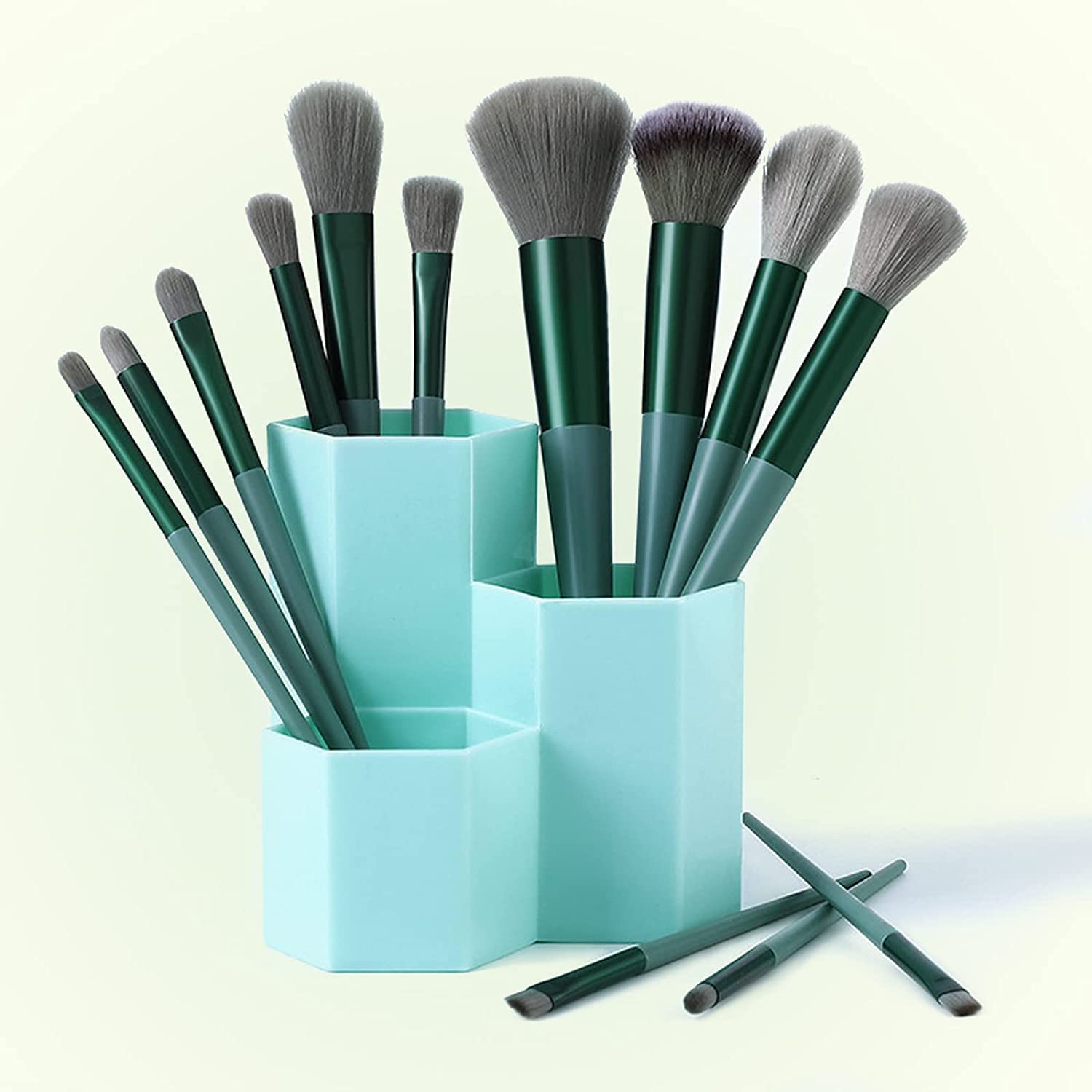 Clefairy 13-Piece Professional Makeup Brush Set - Premium Synthetic Foundation, Powder, Blush, Eyeshadow & Lip Brushes with Plush Travel Pouch | Perfect for Everyday Makeup, Travel & Professional Use