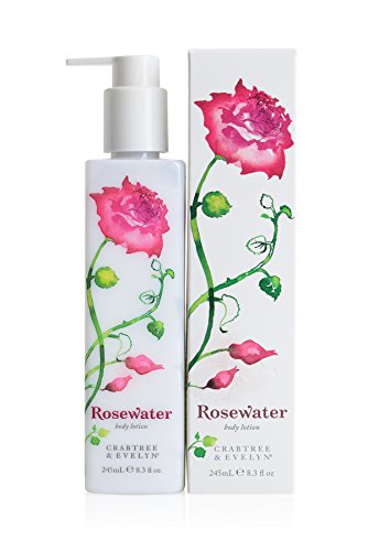 Crabtree & Evelyn Rosewater Body Lotion 8.3 Fl Oz - Hydrating Moisturizer for Dry Skin, Perfect for Daily Use & Gift Giving
