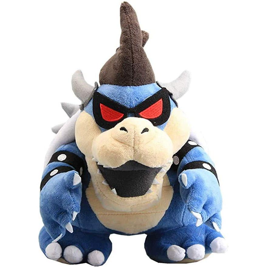 10 Inch Dark Bowser Plush Toy - Super Mario Bros Collectible Soft Stuffed Animal for Kids, Fans & Gift Giving - Perfect for Bedroom Decor, Gaming Room Display & Cosplay Props