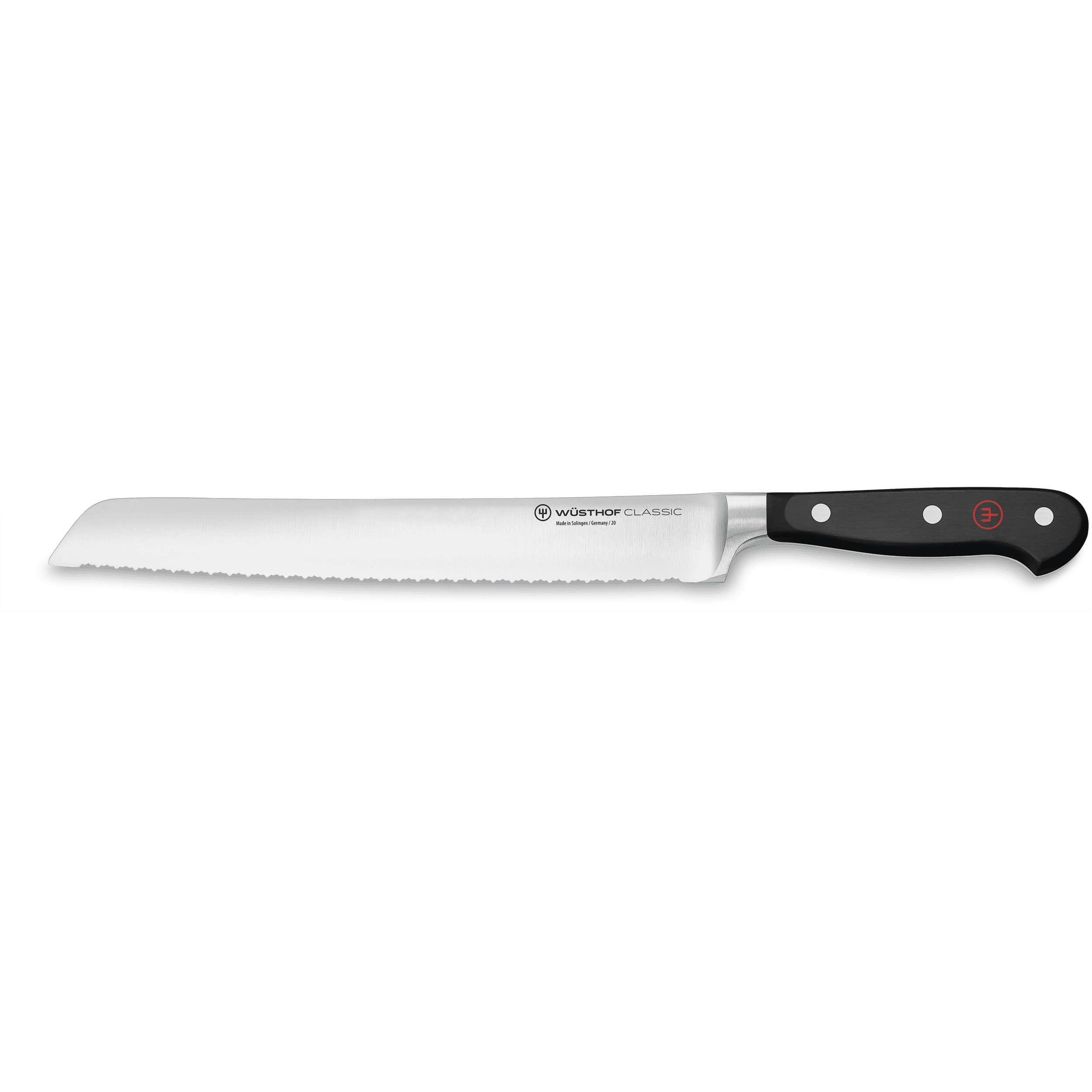 Wusthof Double Serrated Bread Knife - 8 Inch Stainless Steel Blade for Slicing Bread, Cake & Pastries - Perfect for Bakeries, Restaurants & Home Kitchens