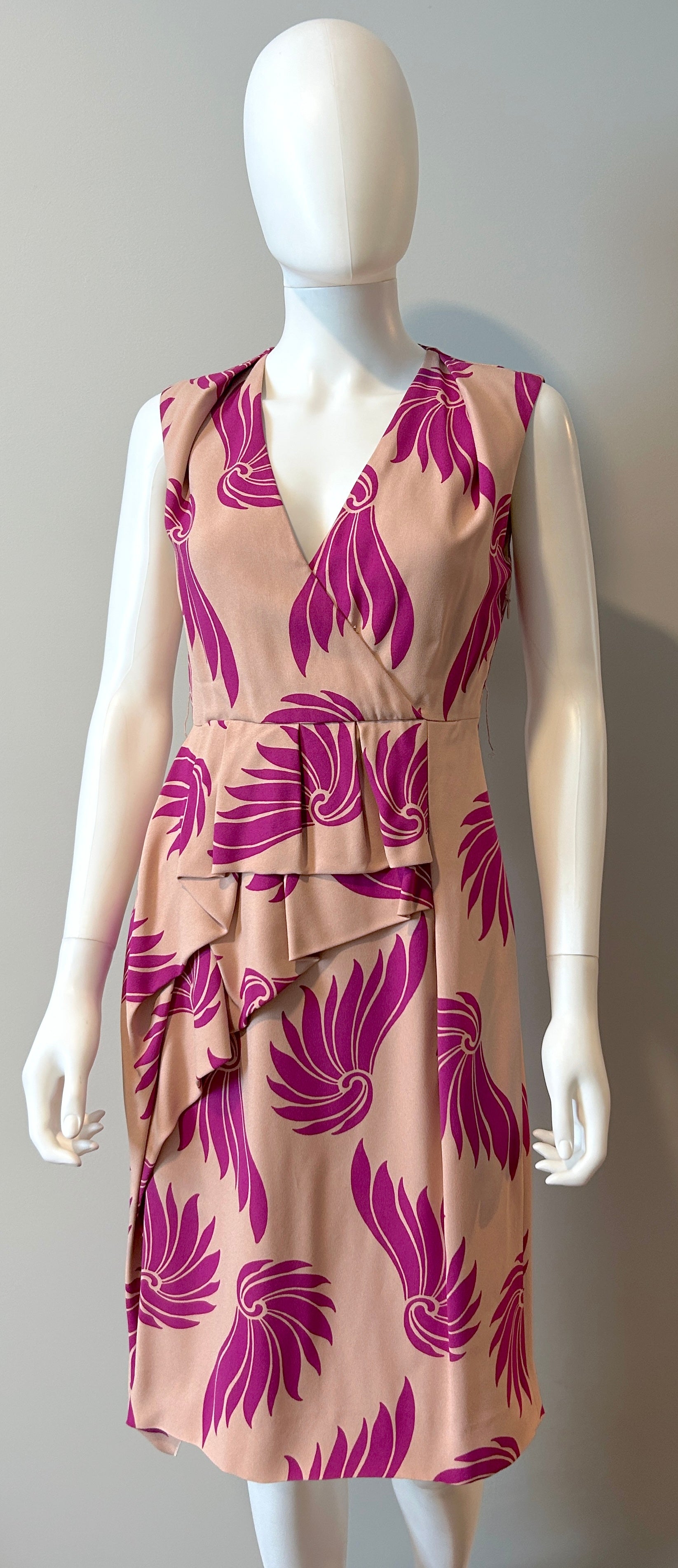 Dries Van Noten Women's Dress Size 4 (US) / 36 (EU) - Elegant Floral Print Party & Wedding Guest Dress for Special Occasions