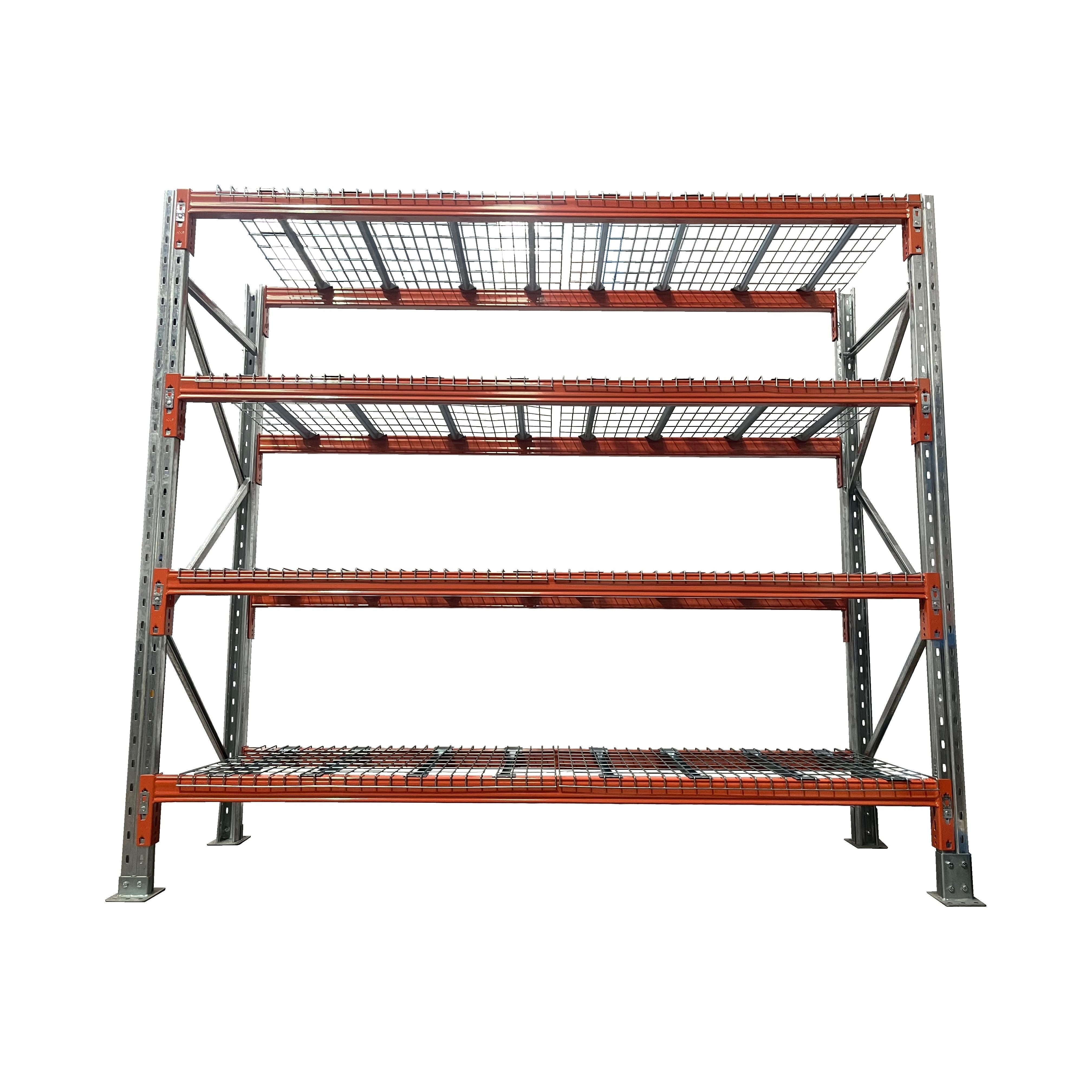 Heavy Duty Shelving Starter Bay 2438mm High with Mesh - Industrial Storage Rack for Warehouse, Garage & Home Organization