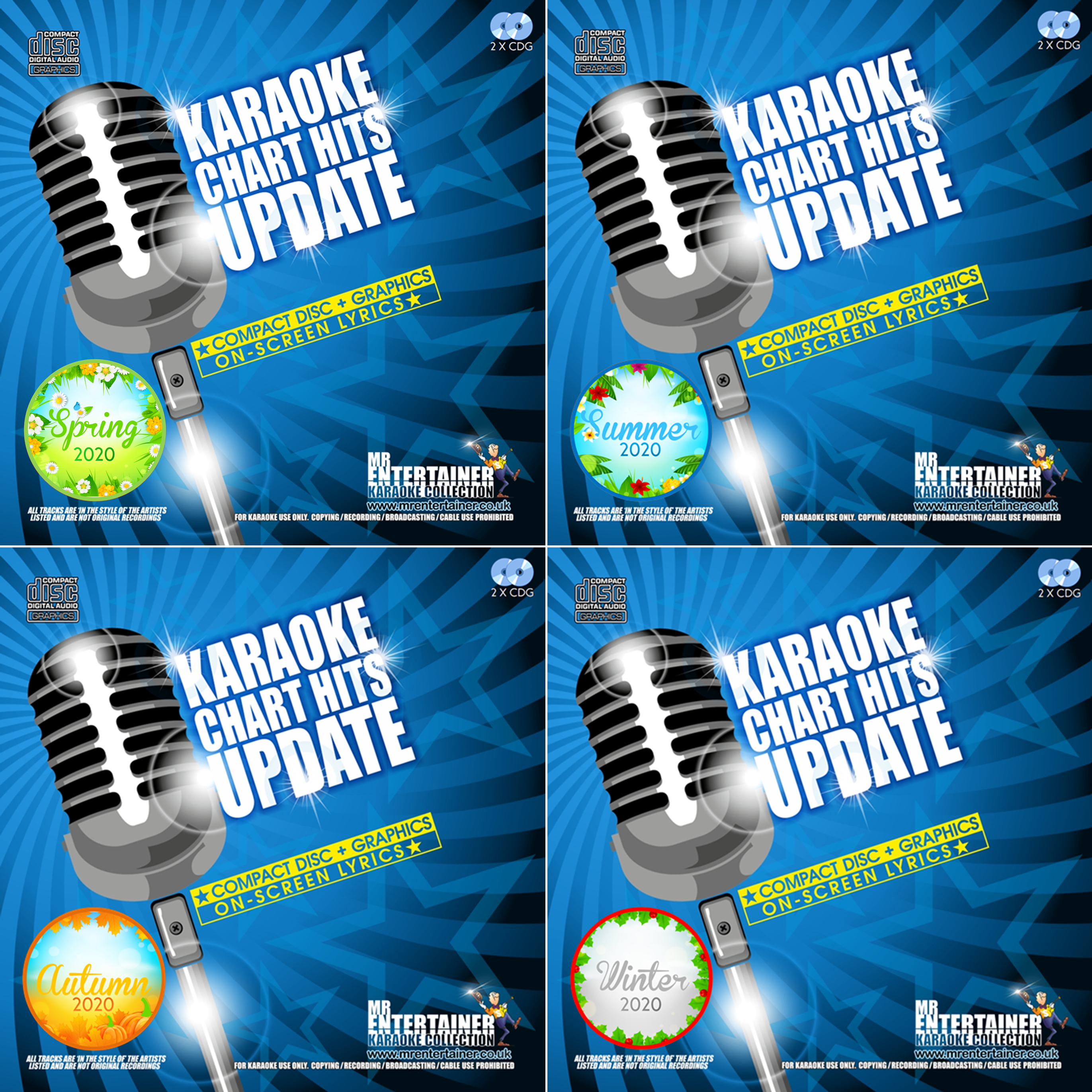 Mr Entertainer Karaoke Mega Bundle 2020 - Latest Chart Hits for Home Parties & Professional Events | Perfect for Birthday Celebrations, Family Gatherings & Karaoke Bars