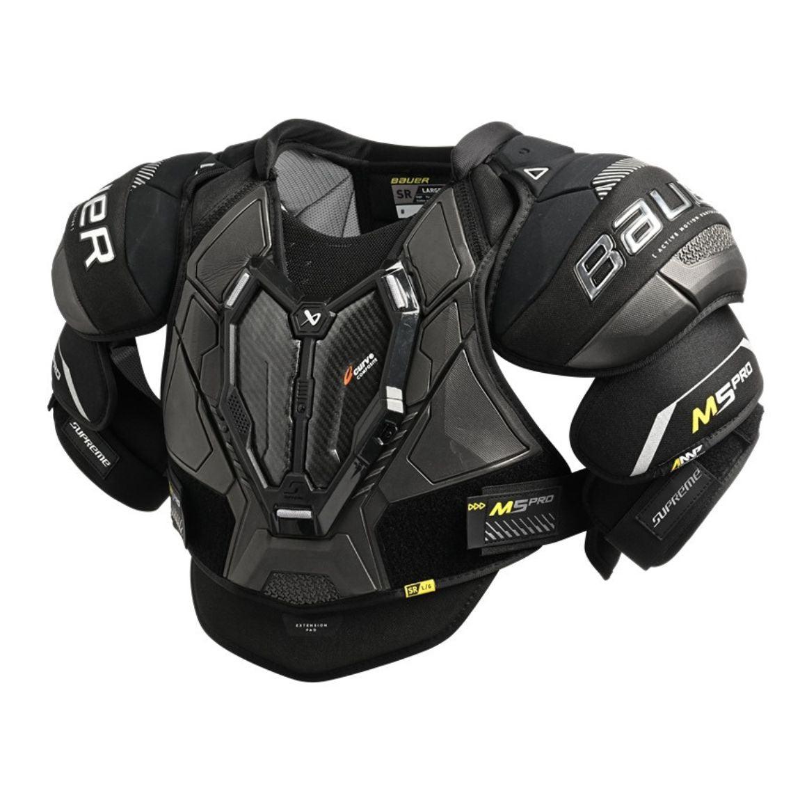 Bauer Supreme M5 Pro Hockey Shoulder Pads - Intermediate Size for Youth & Adult Players - Perfect for Ice Hockey Training & Games