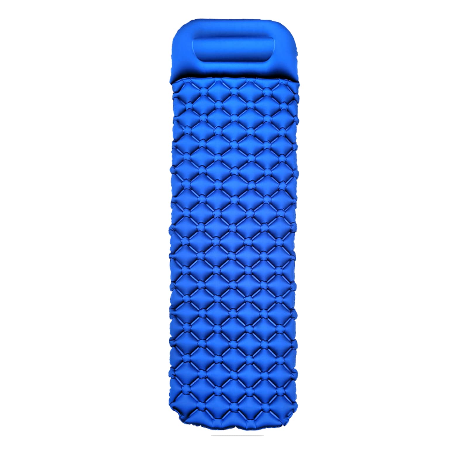 Ultralight Camping Sleeping Pad with Air Cushion - Portable Outdoor Sleeping Mat for Backpacking, Hiking & Tent Camping - Diamond Pattern Design (Royal Blue) - Perfect for Backcountry Adventures & Car Camping Trips