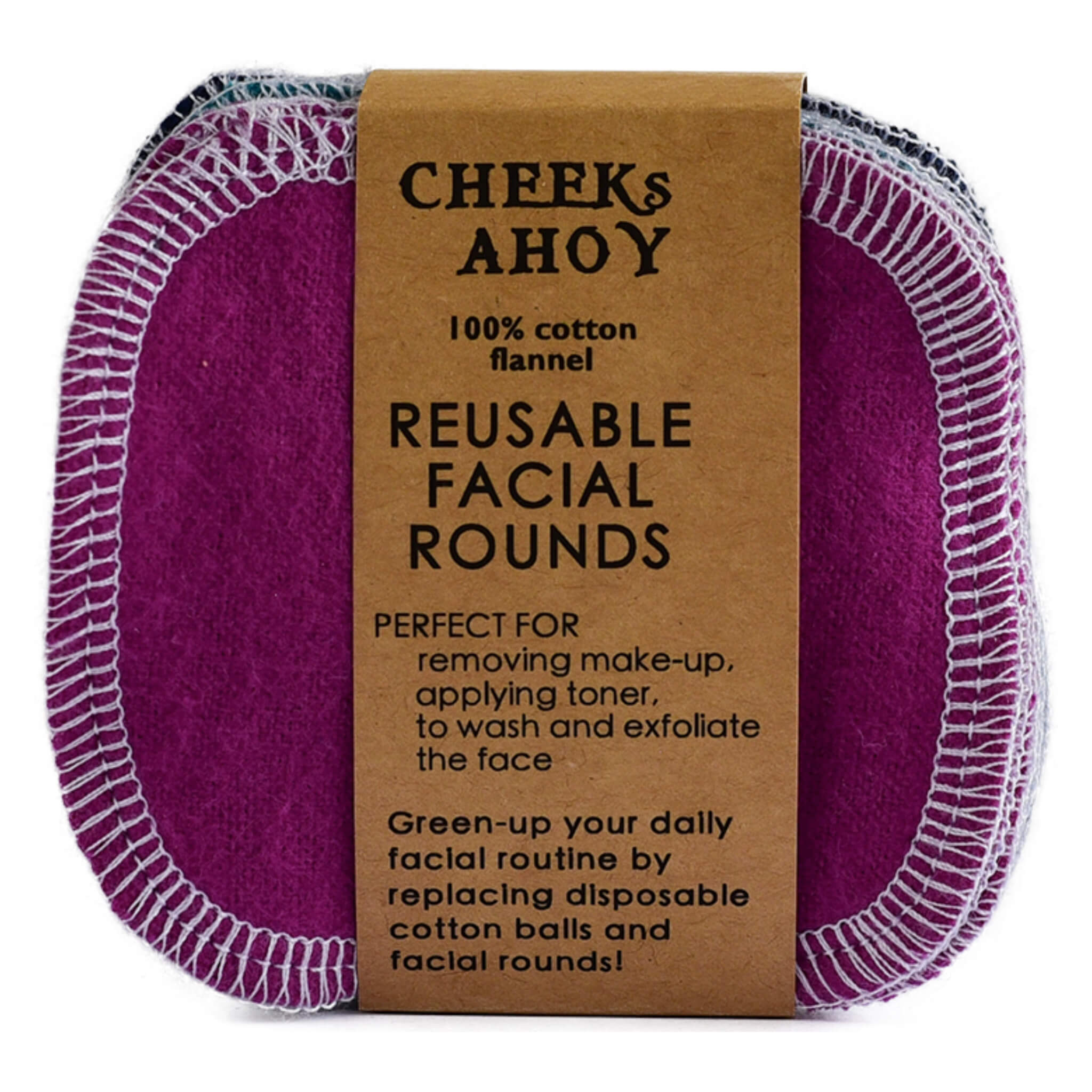 Eco-Friendly Reusable Cotton Facial Rounds | Soft & Washable Makeup Remover Pads | Perfect for Makeup Removal, Skincare & Travel