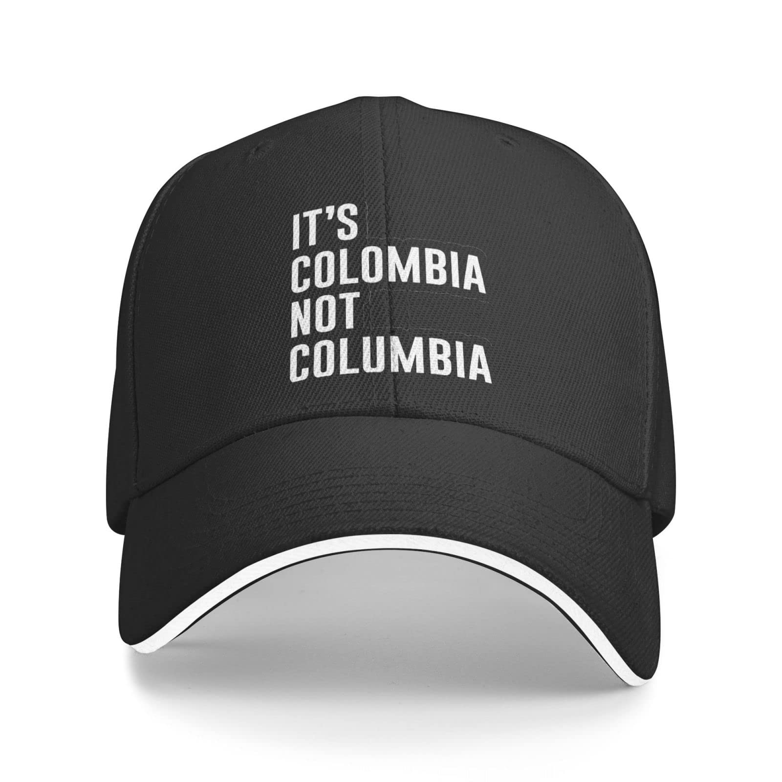 Authentic Colombia Baseball Cap - Adjustable Classic Men's Hat for Tennis & Sun Protection - Black | Perfect for Outdoor Sports & Casual Wear