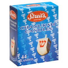 Streit's Chanukah Candles - 44 Premium Kosher Candles per Box | Handmade in Israel | Perfect for Hanukkah Menorah Lighting & Jewish Holiday Celebrations