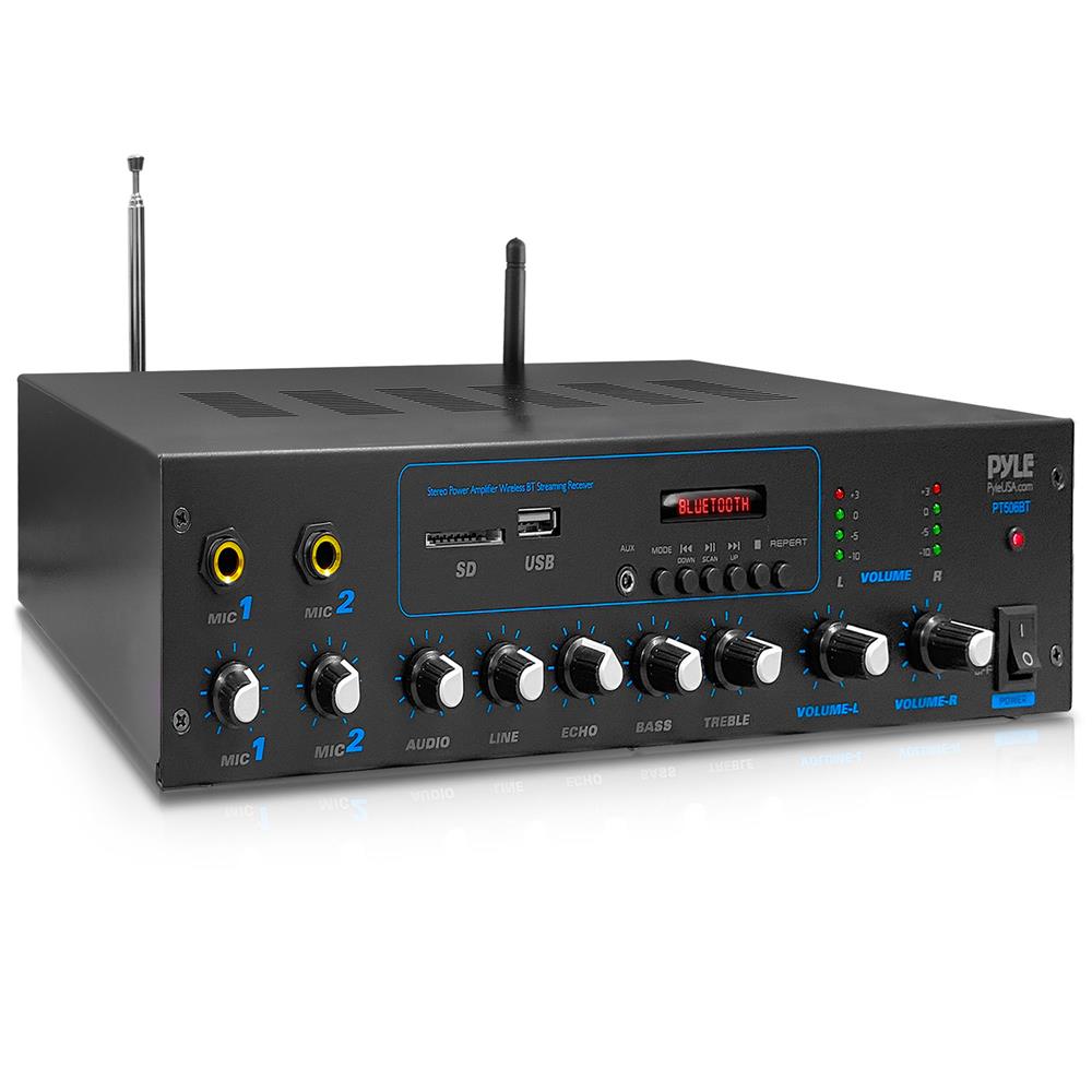 Wireless Bluetooth Audio Amplifier System - Portable Stereo Sound Booster for Home, Car, Party & Outdoor Use