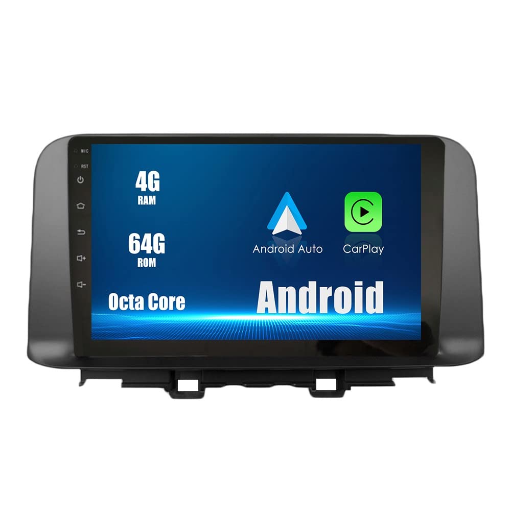 Android 10 Car Stereo with GPS Navigation - 2.5D Touch Screen Multimedia Player for Hyundai Kona & Encino 2017-2019 Models | Bluetooth Music Streaming, Hands-Free Calling & HD Video Playback for Road Trips & Daily Commutes